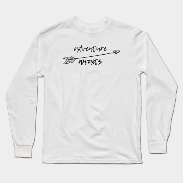 Adventure Awaits Long Sleeve T-Shirt by ryanmcintire1232